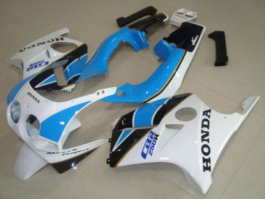 Shop 1988-1989 Honda CBR250RR MC19 Motorcycle Fairing - White Light Blue Glossy Black Canada