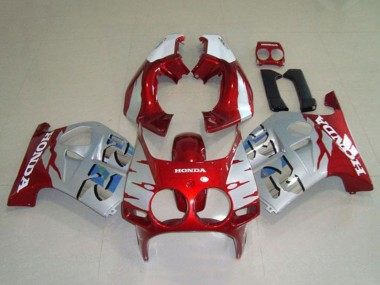 Shop 1988-1989 Honda CBR250RR MC19 Motorcycle Fairings - Silver White Red Canada