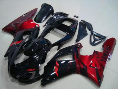 Shop 1998-1999 Yamaha YZF R1 Motorcycle Fairings - Glossy Black Red Canada