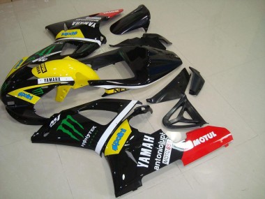 Shop 2000-2001 Yamaha YZF R1 Motorcycle Fairings - Glossy Black Yellow White Red Monster Motul Canada