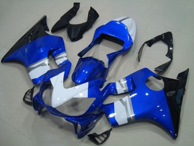 Shop 2001-2003 Honda CBR600 F4i Motorcycle Fairings - White Blue Glossy Black Canada