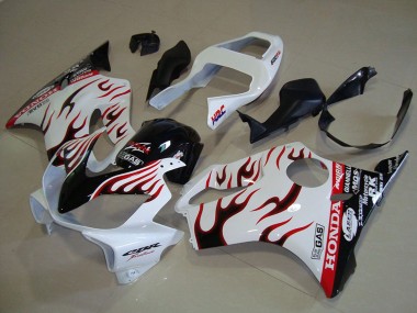 Shop 2001-2003 Honda CBR600 F4i Motorcycle Fairings - White Red Glossy Black Flame Canada
