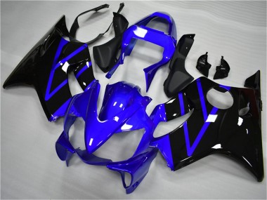 Shop 2001-2003 Honda CBR600 F4i Motorcycle Fairing - Blue Glossy Black Canada