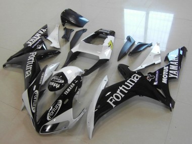 Shop 2002-2003 Yamaha YZF R1 Motorcycle Fairings - White Glossy Black Fortuna Motul Canada