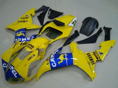Shop 2002-2003 Yamaha YZF R1 Motorcycle Fairings - Yellow Blue Camel Motul Canada