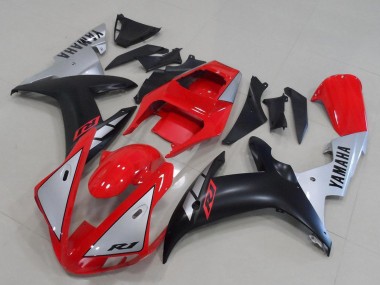 Shop 2002-2003 Yamaha YZF R1 Motorcycle Fairings - Red Silver Matte Black Canada