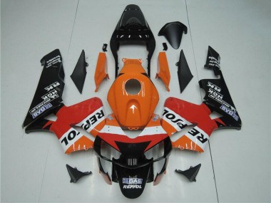 Shop 2003-2004 Honda CBR600RR Motorcycle Fairing Kits - Orange White Red Glossy Black Repsol Canada