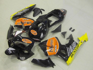 Shop 2003-2004 Honda CBR600RR Motorcycle Fairings - Glossy Black Orange Yellow Hm Plant Dunlop Canada