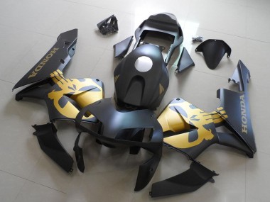 Shop 2003-2004 Honda CBR600RR Motorcycle Fairings - Matte Black Gold Canada