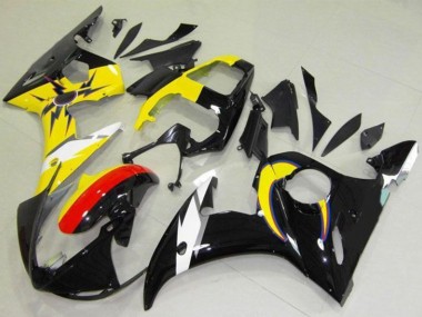 Shop 2003-2004 Yamaha YZF R6 Motorcycle Fairings - Yellow Red Glossy Black Canada