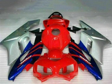 Shop 2004-2005 Honda CBR1000RR Motorcycle Fairings - Silver Red Blue Black Stripe Canada