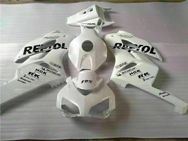 2004-2005 Honda CBR1000RR Motorcycle Fairings - White Black Repsol Canada