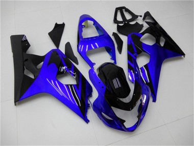 Shop 2004-2005 Suzuki GSXR 600/750 Motorcycle Fairings - Blue Glossy Black Canada