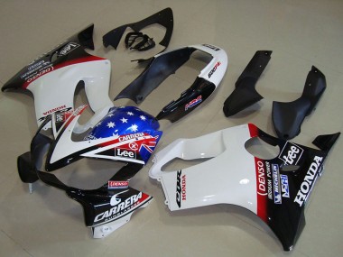 Shop 2004-2007 Honda CBR600 F4i Motorcycle Fairings - White Red Blue Glossy Black Star Lee Carrera Canada