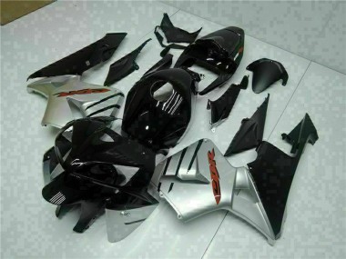 Shop 2005-2006 Honda CBR600RR Motorcycle Fairings - Glossy Black Silver Canada