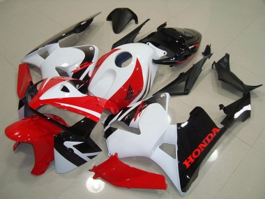 Shop 2005-2006 Honda CBR600RR Motorcycle Fairing - White Red Black Canada