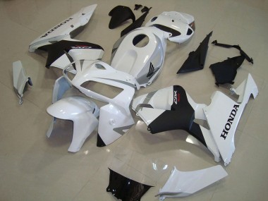 Shop 2005-2006 Honda CBR600RR Motorcycle Fairings - Pearl White Matte Black Canada