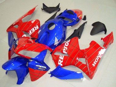 Shop 2005-2006 Honda CBR600RR Motorcycle Fairings - Blue Red Spider Man Repsol Canada