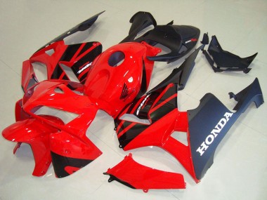 Shop 2005-2006 Honda CBR600RR Motorcycle Fairing Kits - Red Black Canada