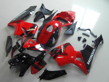 Shop 2005-2006 Honda CBR600RR Motorcycle Fairings - Red Glossy Black Canada