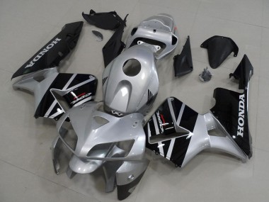 Shop 2005-2006 Honda CBR600RR Motorcycle Fairings - Silver Glossy Black Canada