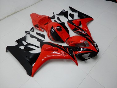 Shop 2006-2007 Honda CBR1000RR Motorcycle Fairings Kits - Red Glossy Black Canada