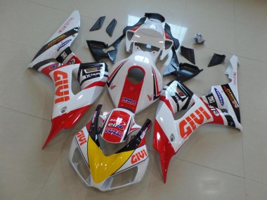 Shop 2006-2007 Honda CBR1000RR Motorcycle Fairings - White Red Yellow Glossy Black Givi HRC Canada