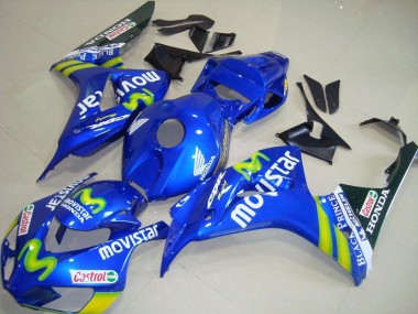 Shop 2006-2007 Honda CBR1000RR Motorcycle Fairings - Blue Green MoviStar Castrol Canada