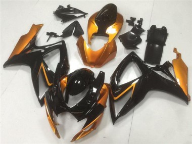 Shop 2006-2007 Suzuki GSXR 600/750 Motorcycle Fairings - Orange Glossy Black Canada