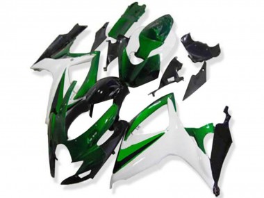 Shop 2006-2007 Suzuki GSXR 600/750 Motorcycle Fairings - White Green Glossy Black Canada
