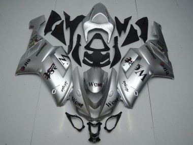 Shop 2007-2008 Kawasaki ZX6R Motorcycle Fairings - Silver West Canada