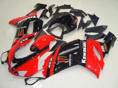 Shop 2007-2008 Kawasaki ZX6R Motorcycle Fairings - Monster In Red Canada