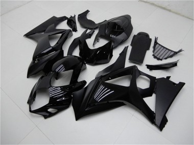 Shop 2007-2008 Suzuki GSXR 1000 Motorcycle Fairings - Glossy Black Matte Black No Decal Canada