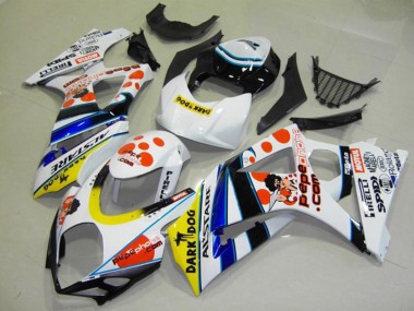 Shop 2007-2008 Suzuki GSXR 1000 Motorcycle Fairings - White Red Yellow Blue Black Pepe Phone Canada