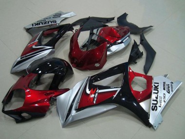 Shop 2007-2008 Suzuki GSXR 1000 Motorcycle Fairing - Red Silver Glossy Black Canada
