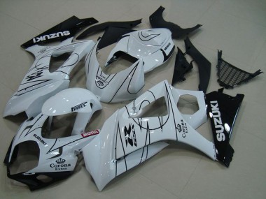 Shop 2007-2008 Suzuki GSXR 1000 Motorcycle Fairings - White Black Corona Canada