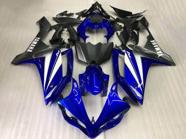 Shop 2007-2008 Yamaha YZF R1 Motorcycle Fairings - Blue White Matte Black Canada