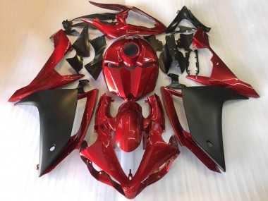 Shop 2007-2008 Yamaha YZF R1 Motorcycle Fairings - Red Matte Black Canada