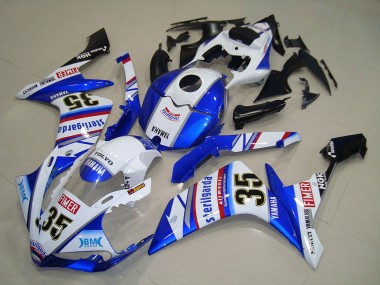 Shop 2007-2008 Yamaha YZF R1 Motorcycle Fairings - White Blue Red Black Volvo Sterilgarda Yamalube Fimer 35 Canada