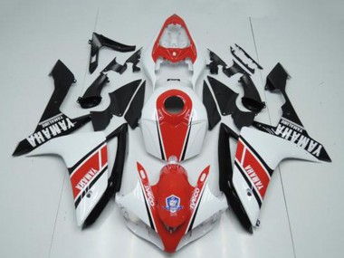 Shop 2007-2008 Yamaha YZF R1 Motorcycle Fairings - White Red Glossy Black Canada