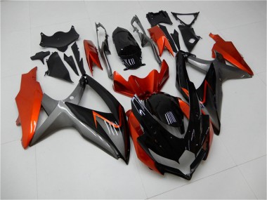Shop 2008-2010 Suzuki GSXR 600/750 Motorcycle Fairings - Orange Grey Glossy Black Canada