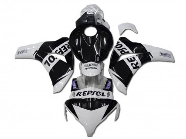 Shop 2008-2011 Honda CBR1000RR Motorcycle Fairings - White Glossy Black Repsol Canada