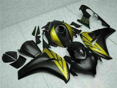Shop 2008-2011 Honda CBR1000RR Motorcycle Fairings - Matte Black Gold Canada