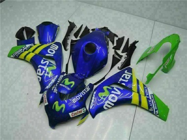 Shop 2008-2011 Honda CBR1000RR Motorcycle Fairings - Blue Yellow Green MoviStar Castrol Canada