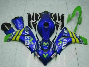 Shop 2008-2011 Honda CBR1000RR Motorcycle Fairings - Blue Yellow Green MoviStar Castrol Canada