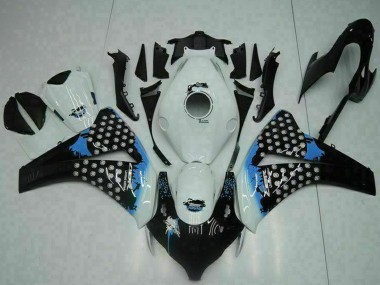 Shop 2008-2011 Honda CBR1000RR Motorcycle Fairing - White Blue Glossy Black Canada
