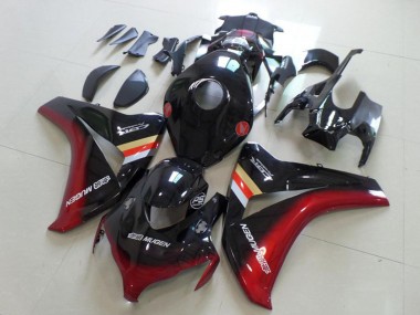 Shop 2008-2011 Honda CBR1000RR Motorcycle Fairings - Glossy Black Red Mugen Canada