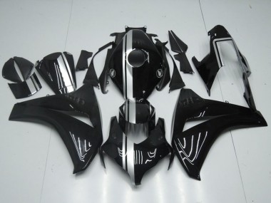 Shop 2008-2011 Honda CBR1000RR Motorcycle Fairings - Glossy Black Silver Stripe Canada