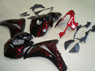 Shop 2008-2011 Honda CBR1000RR Motorcycle Fairings - Glossy Black Red Flame Racing Canada