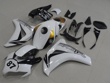 Shop 2008-2011 Honda CBR1000RR Motorcycle Fairings - White Gold Glossy Black 87 Canada
